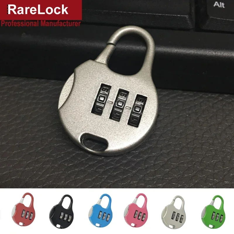 Combination Padlock 3 Code Password Lock for Gym Bags Cabinet Travel Life Partner Rarelock MMS45 G