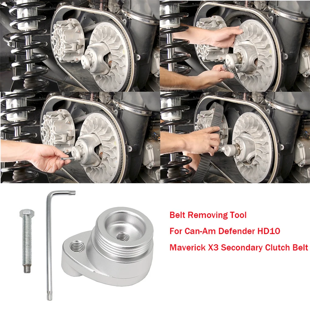 3Pcs Aluminum Alloy Belt Removing Tool Tool For Can-Am Removing Tool Driven Clutc-h Release Tool