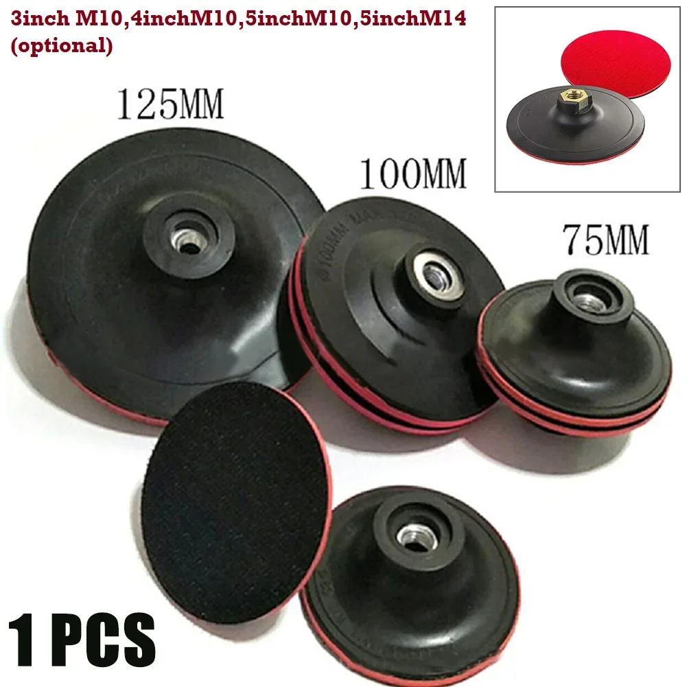 Novo disco de polimento moedor 125mm/5 polegadas 75mm/3 polegadas para plástico elétrico 100mm/4 polegadas almofada lixa polidor ferramentas