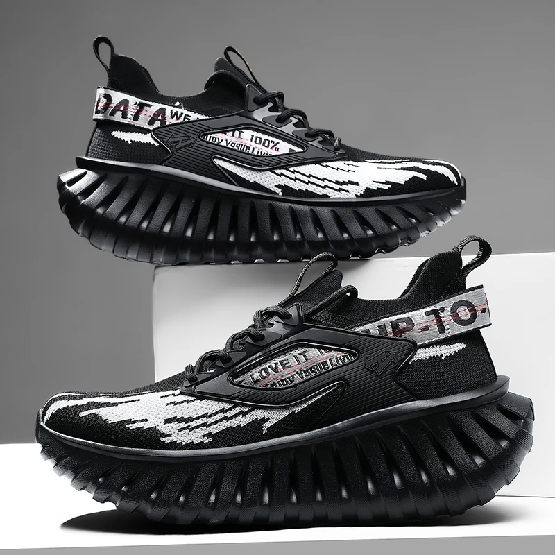 

Men's Breathable Casual Sneakers Luxury Trainer Fashion Loafers Comfortable Running Shoes Race Tenis