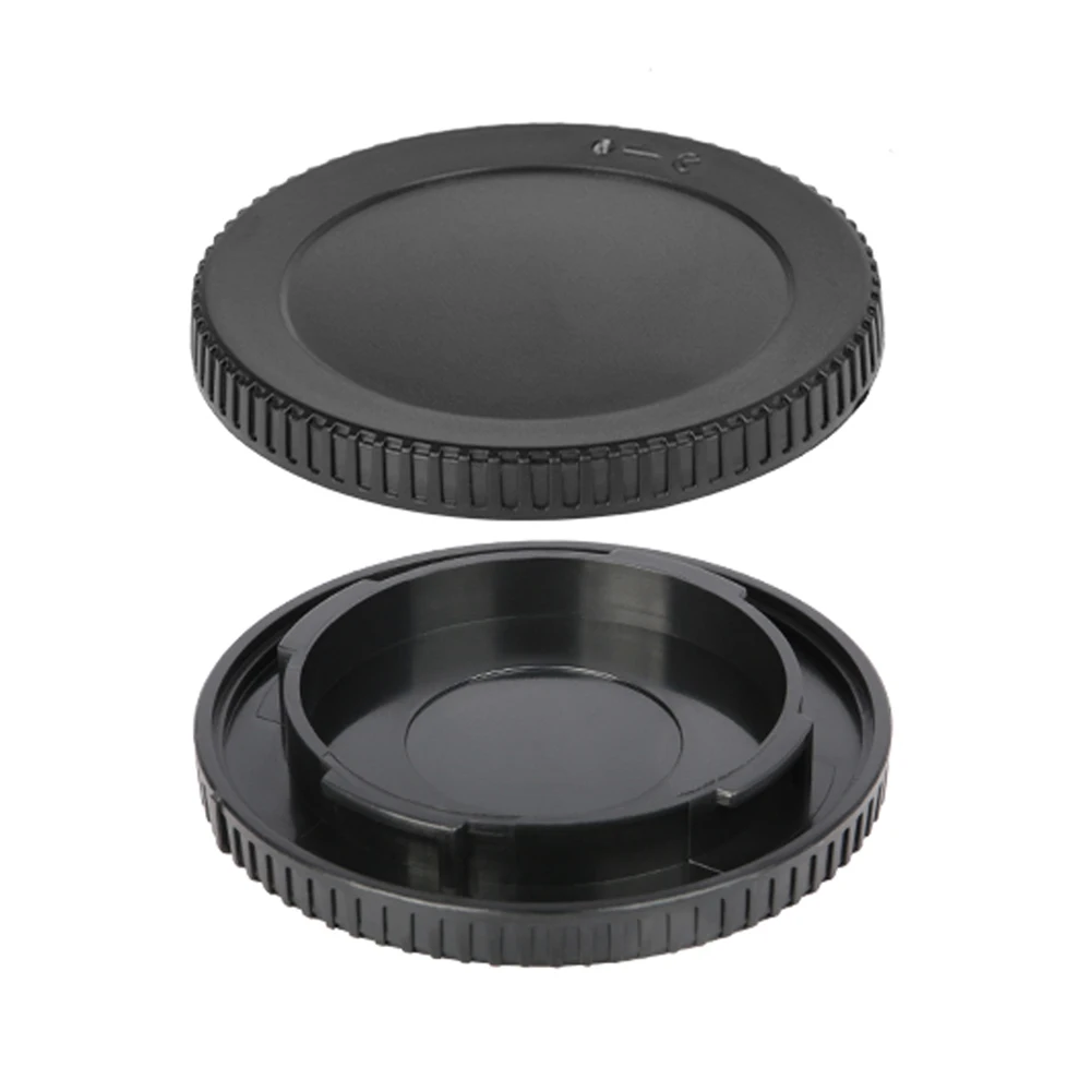 For Nikon Z mount Lens Rear Cap + Camera Body Cap Plastic Black Lens Cap Cover Set No Logo for Z5 Z6 Z7 Z9 Z50 etc