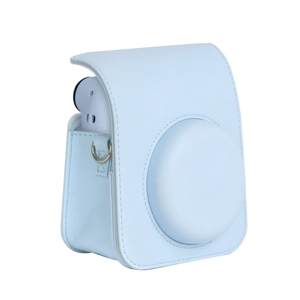 For Instax Mini 12 Camera Case PU Leather Soft Protective Case Trave Bag for Fujifilm Film Camera Bag with Shoulder Strap