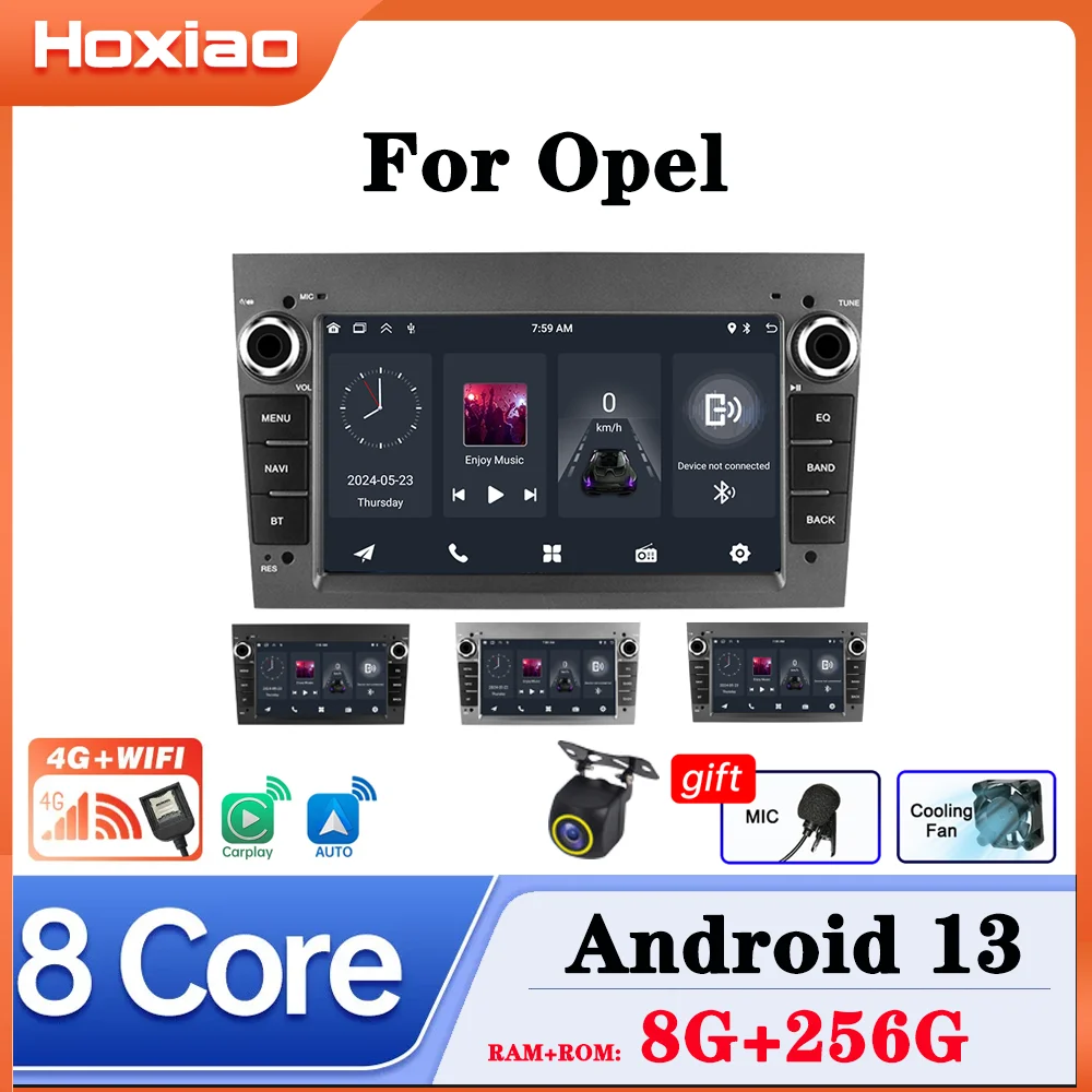 Car  Android 13 Radio Player For Opel para Astra Meriva Vectra Antara Zafira Corsa GPS Navigation Wireless CarPlay Auto