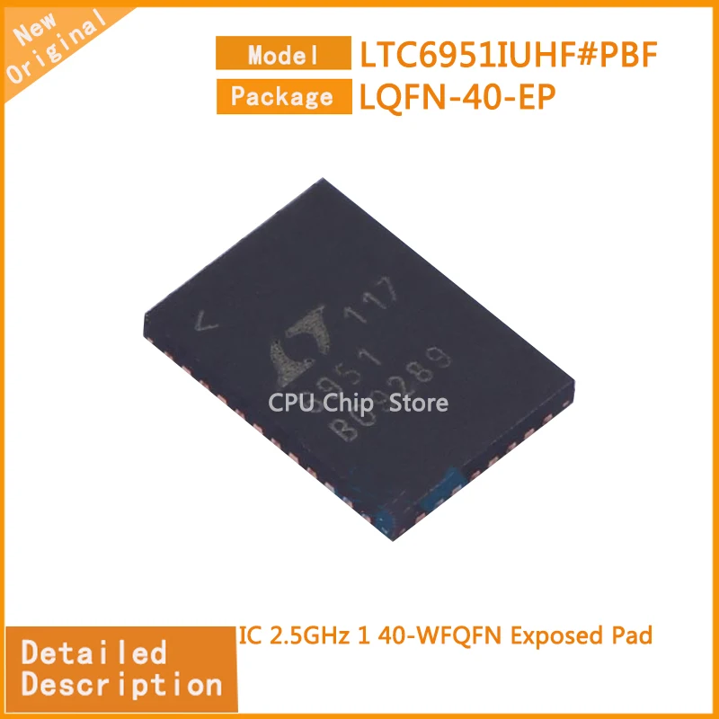 10Pcs/Lot  New Original   LTC6951IUHF#PBF  LTC6951IUHF  IC 2.5GHz 1 40-WFQFN Exposed Pad