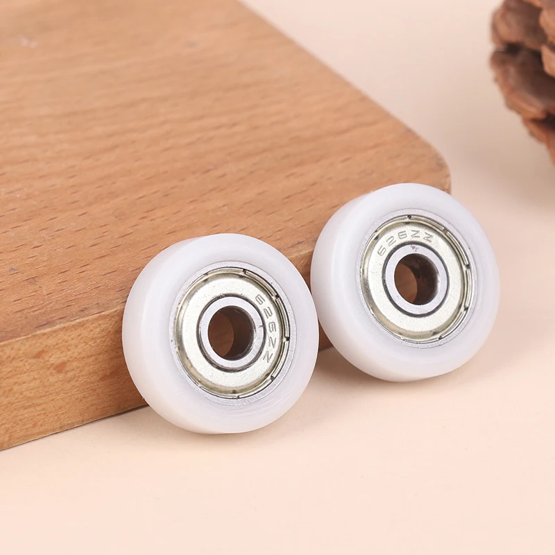 6*25*7mm F Type Plane Plastic Pulley Flat Package Bearing 626zz Bearing Wheel For Door Window Bearing Wheel