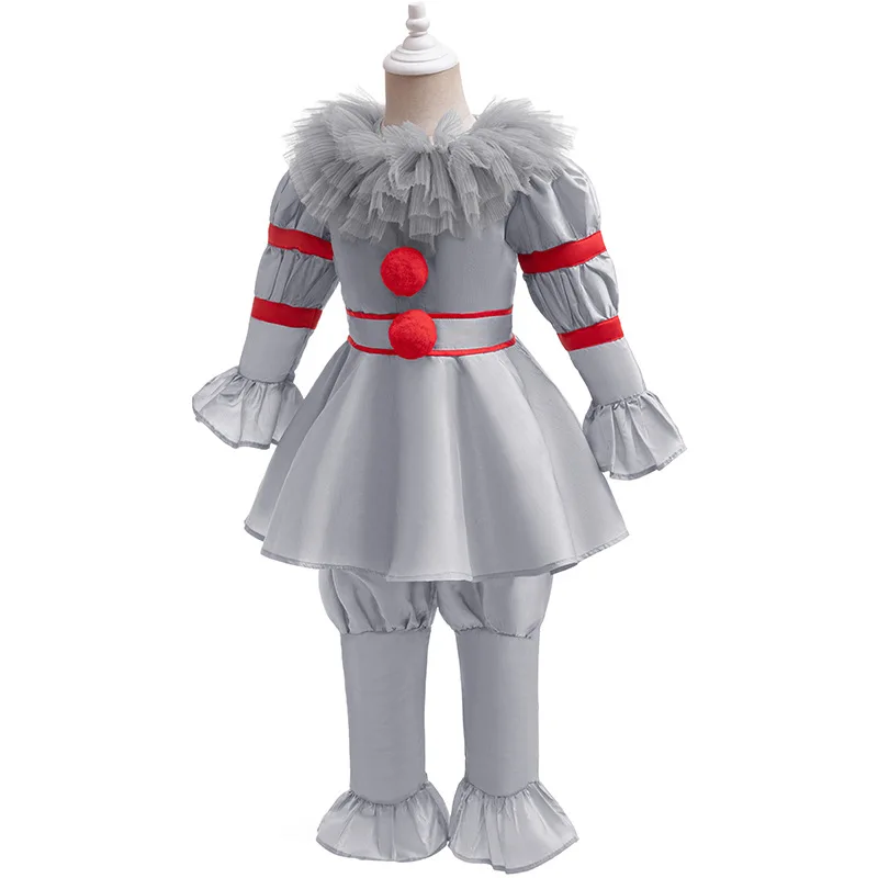 Pennywis Cosplay Stephen King Costume Anime Party Uniform Halloween Kids Children Boy Girl Family Matching Clown Clothing Set