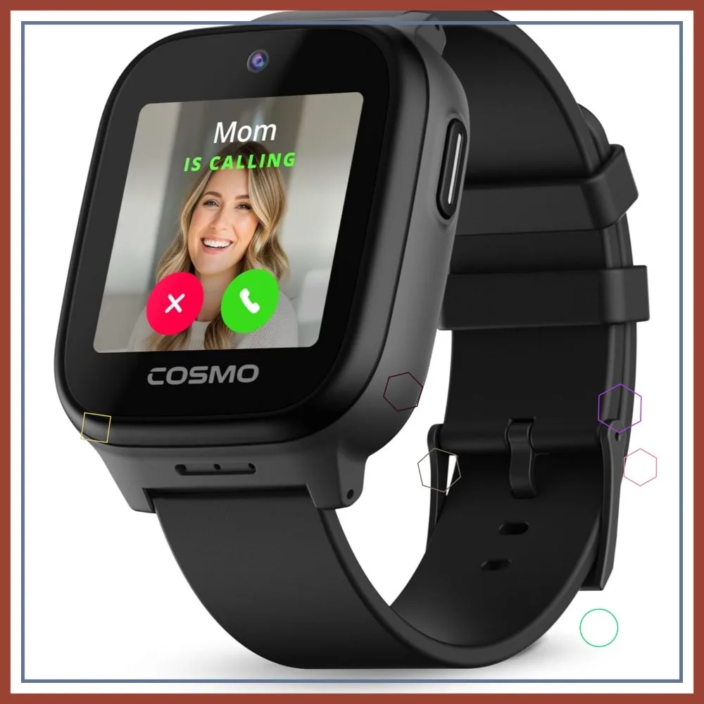 

Kids Smart Watch with GPS Tracker, Phone Watch for Children, Real-Time Location, Call & Text, Parental Controls, SOS