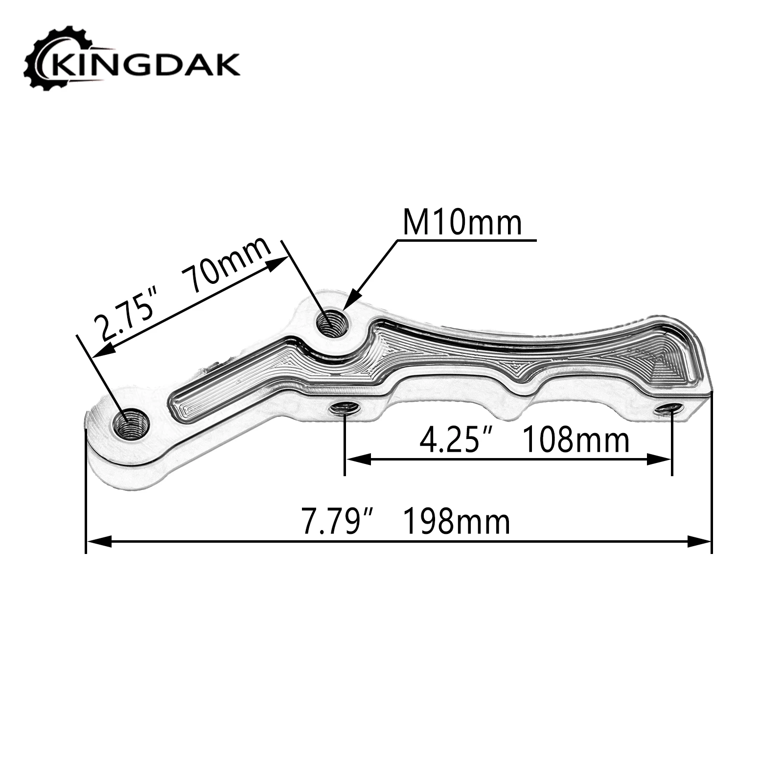 Motorcycle Radial Front Brake Caliper Mount Brake Caliper Bracket For Harley Touring Sportster Dyna Softail 11.5\