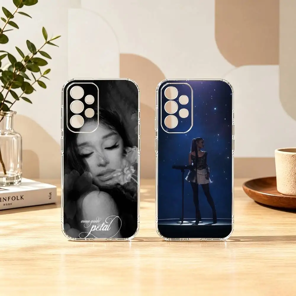 Hot Singer Ariana Grande Gift Phone Case Transparent Silicone Soft For Samsung S25,S24,S21,S22,S23,S30,Ultra,S20,Plus,Fe