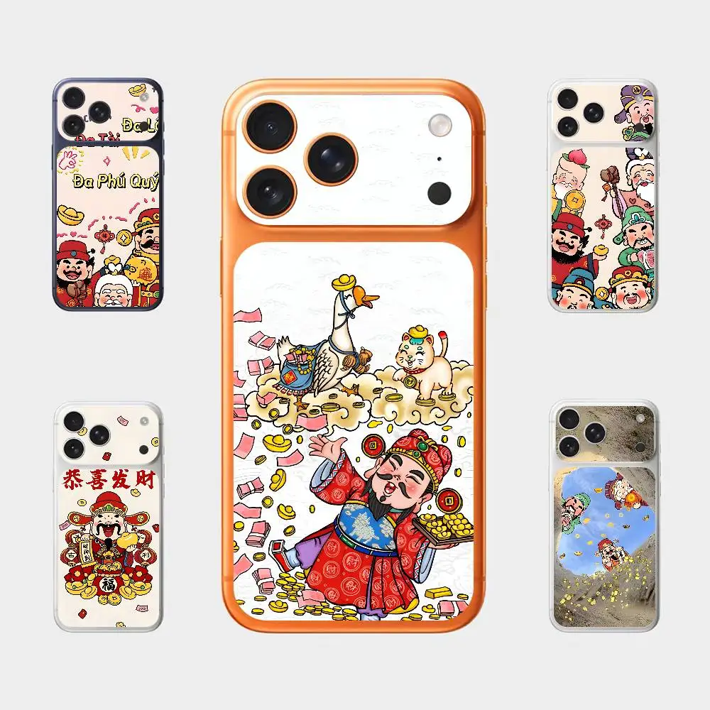 

Happy Prosperous For iPhone 17 Pro ProMax Full Back Cover Decal Wrap Skin Rear Protective Sticker Film