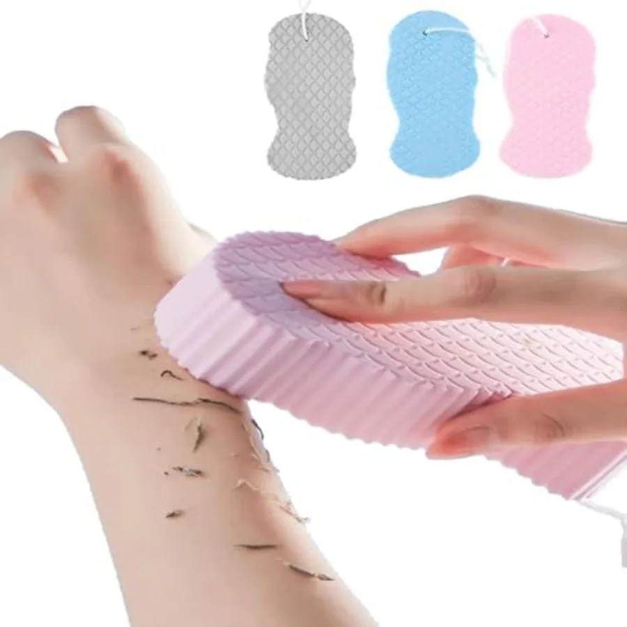 

3Pcs Magic Exfoliating Bath Sponge3D Super Soft Exfoliating Bath Sponge Remover Dead Skin for Adults and Pregnant Women Reusabl