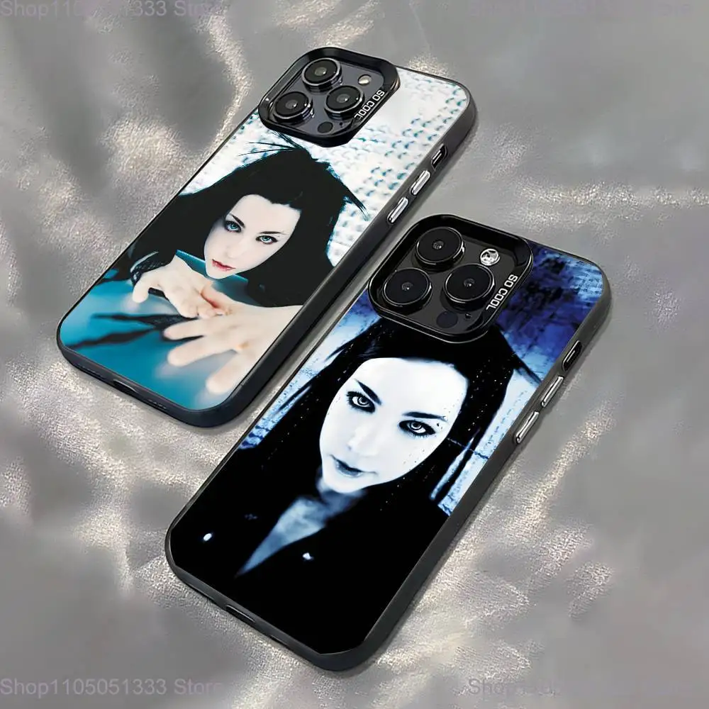 

Evanescence Amy Lee Phone Case For iPhone 16,15,14,13,12,11,Pro,XS,Max,Plus,Mini,SE Black Candy Matte Shockproof Cover