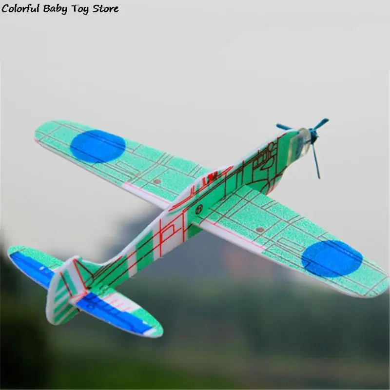 DIY Hand Throw Flying Glider Planes Toys Foam Aeroplane Model Fillers Flying Glider Plane Toys Game random