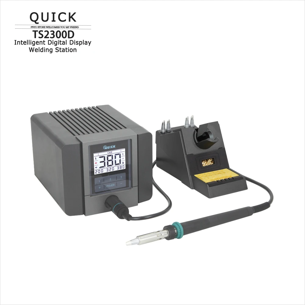 Soldering Station QUICK TS2300D High Frequency Lead-free Digital Display Constant Temperature Desoldering Station Electric Iron