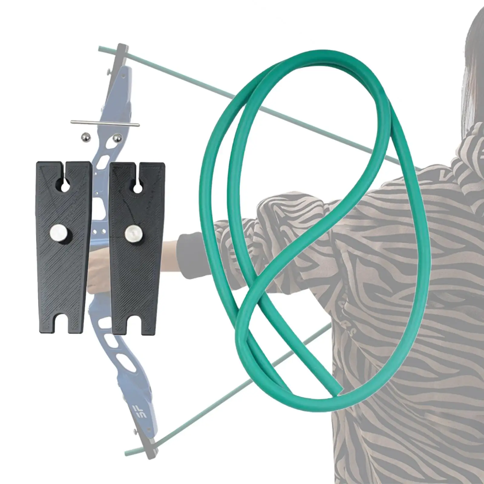 

Competitive Archery Trainer Band with Mounting Board Posture Stretch Pull Rope Archery Accessories for Hunting Practice