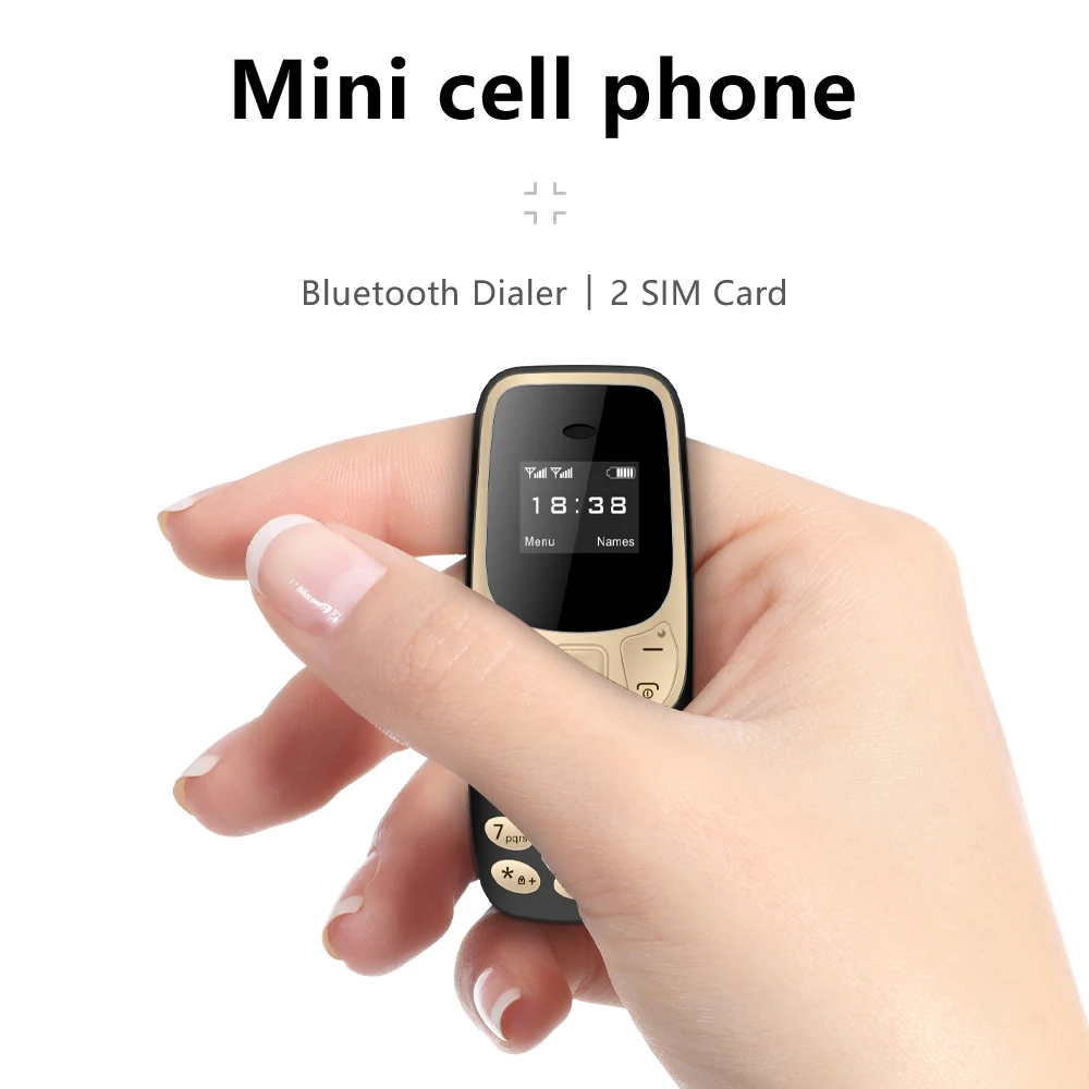 SERVO BM10 Super Mini Mobile Phone 2 SIM Standby Blacklist Magic Voice Call Recording 2G GSM Smallest Backup Feature Cellphones