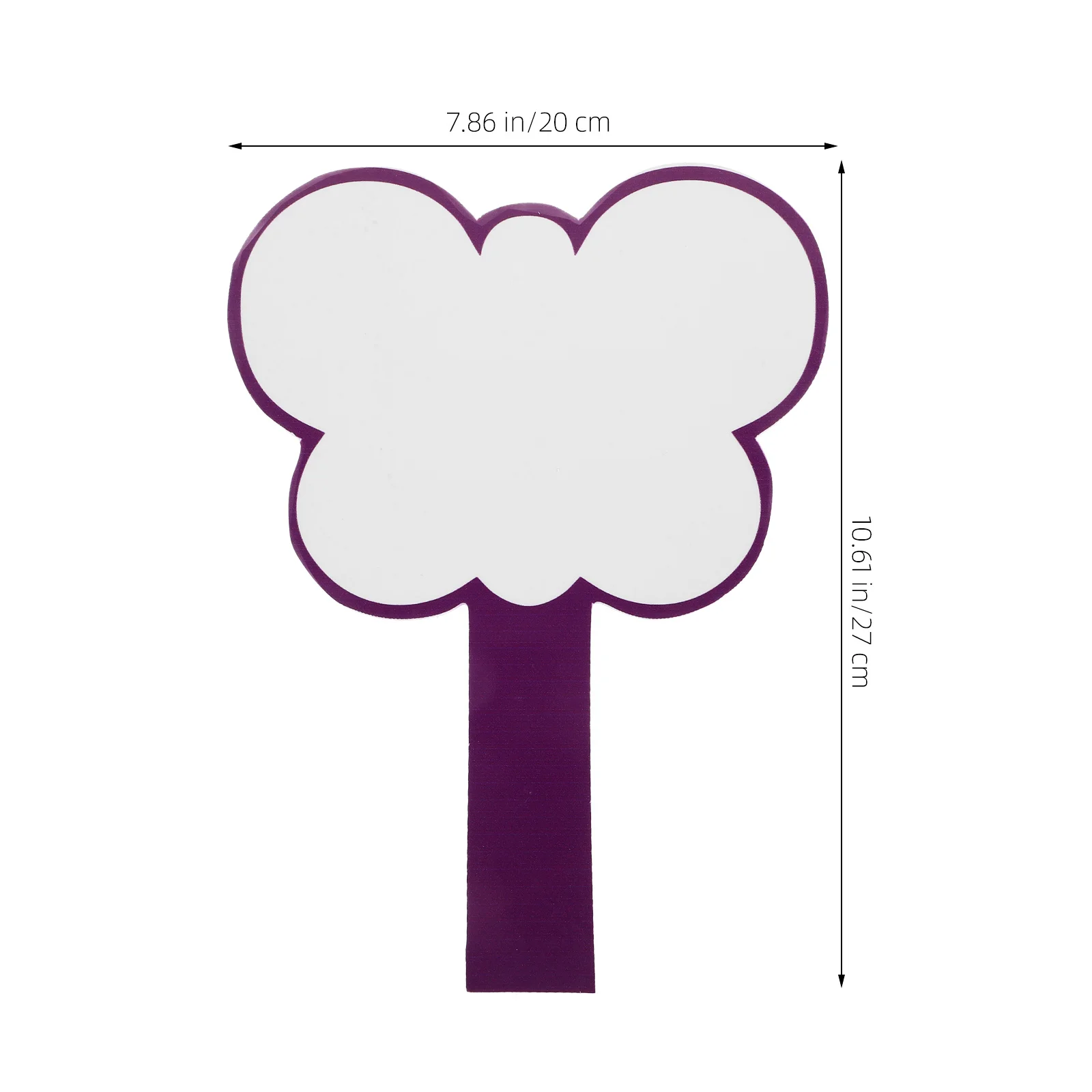 

3Pcs Scoreboard Single Side Handheld Blank Whiteboards for Voting Dry Erase Paddle Reusable Writing Board for Auctions Games