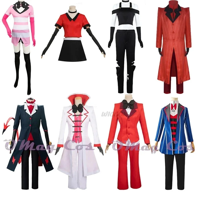 Anime Hazbin cos Hotel ALASTOR Hazbin Angel Dust CHARLIE Vox Blitzo cosplay costume Halloween Uniform suit Hazbin cosplay Hotel