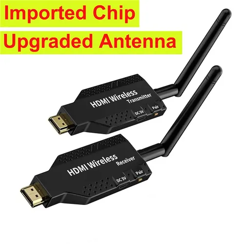 Transmisor de vídeo inalámbrico, receptor Compatible con HDMI, extensor de TV Stick, adaptador de espejo de pantalla, interruptor de DVD, PC a proyector de TV, 50M