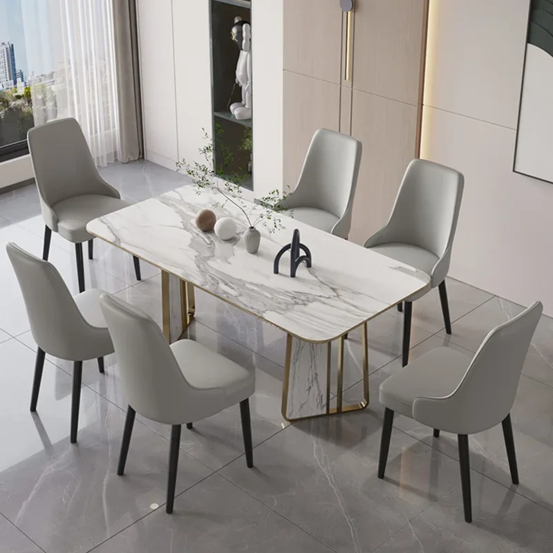 Luxury European Dining Chairs Metal Modern Kitchen Nordic Dining Chairs  Beautiful Comfortable Muebles Para El Hogar Furniture