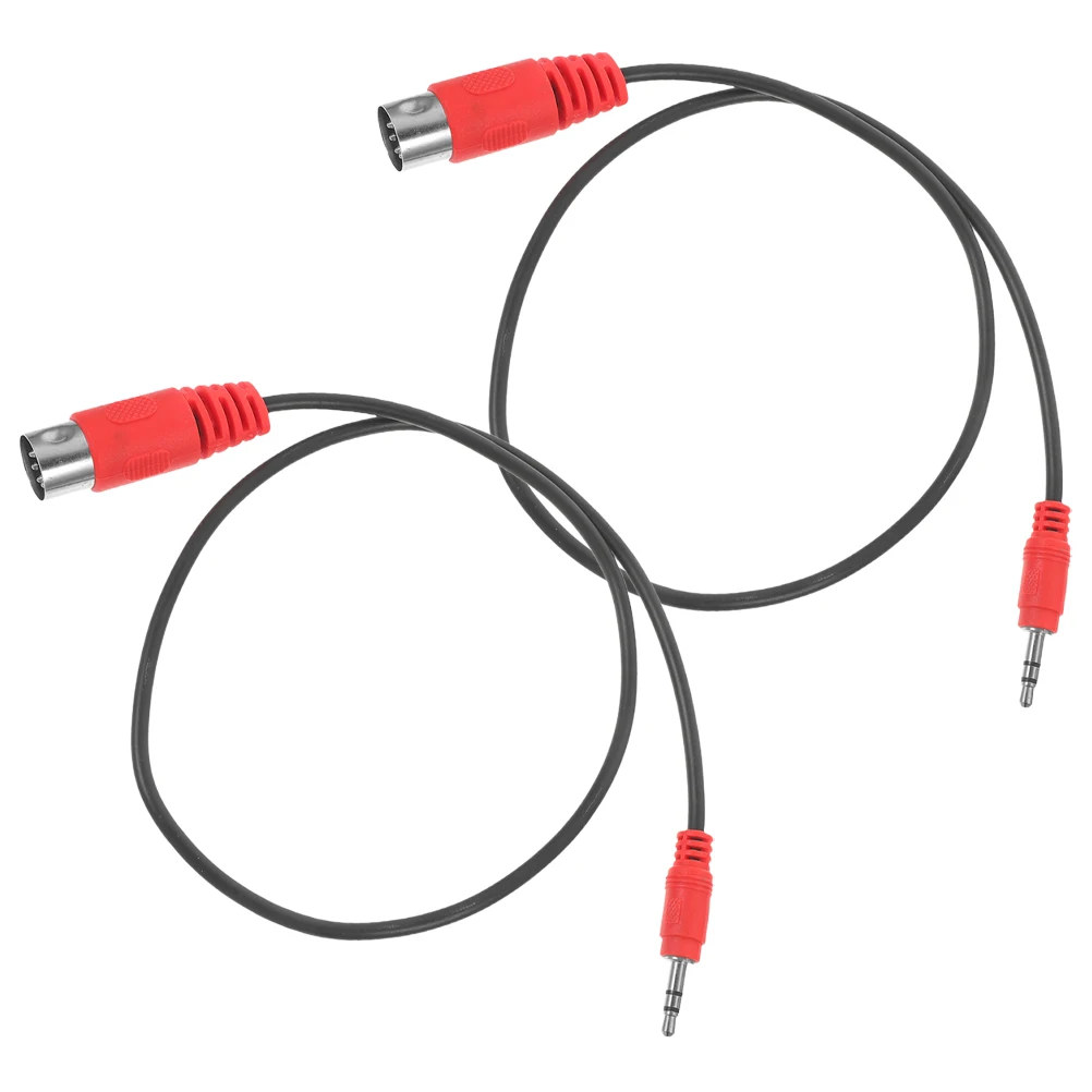 

2 Pcs Audio Adapter Cable Guitar Car Cord Guitars Cables for Speakers Jack Musical Instrument