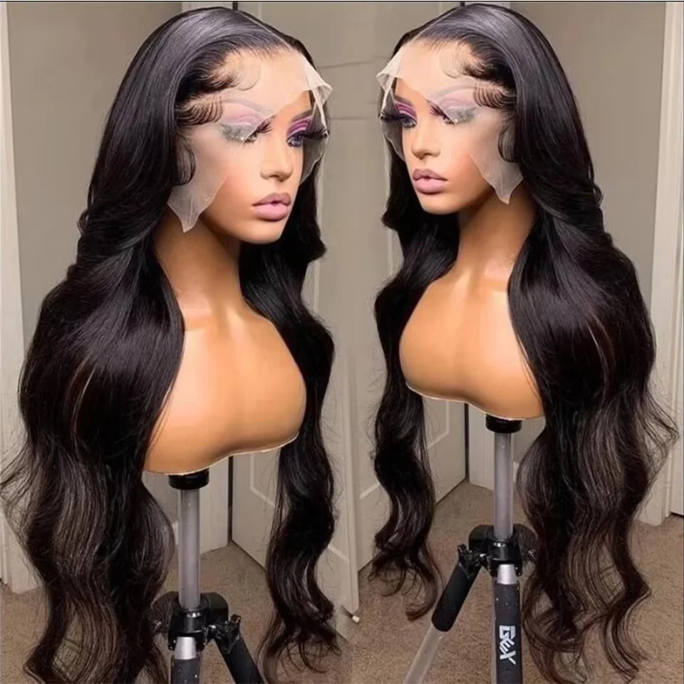

Peruvian Hair 13x4 Lace Frontal Body Wave Wig 180% Density 4x4 Lace Closure Wigs 8-30 inch Remy 100% Human Hair Wig For Women