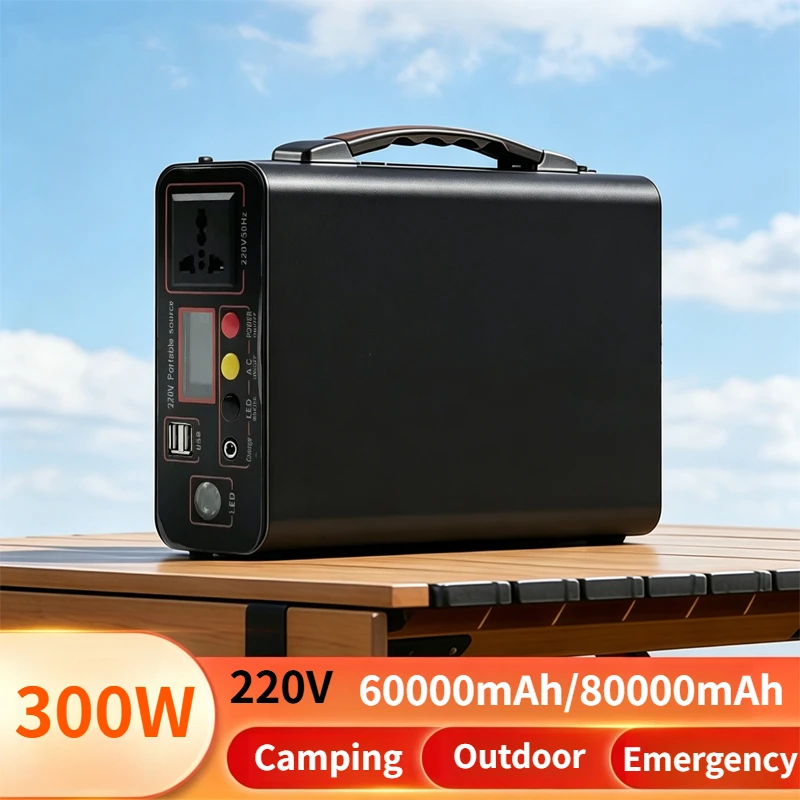 

New Outdoor Camping Portable 220V 300W Power Bank 90Ah LED Display Suitable for Outdoor Camping and RV TravelShot on Location