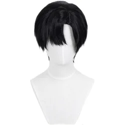 Alien Stage Anime Ivan Cosplay Black Sorrow Cosplay Black Wig Short Black Color Cos Wigs Heat Resistant Hair Wigs
