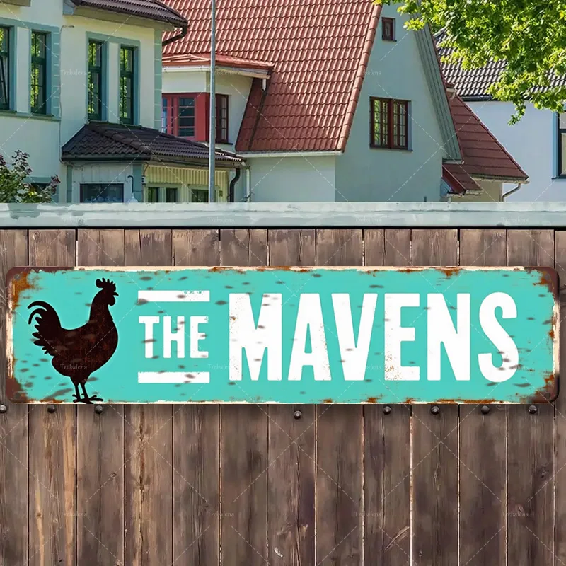 

1 шт. металлическая вывеска, 4x16 дюймов, знак «Русский петух» «МВЕНс» для декора фермерского дома»