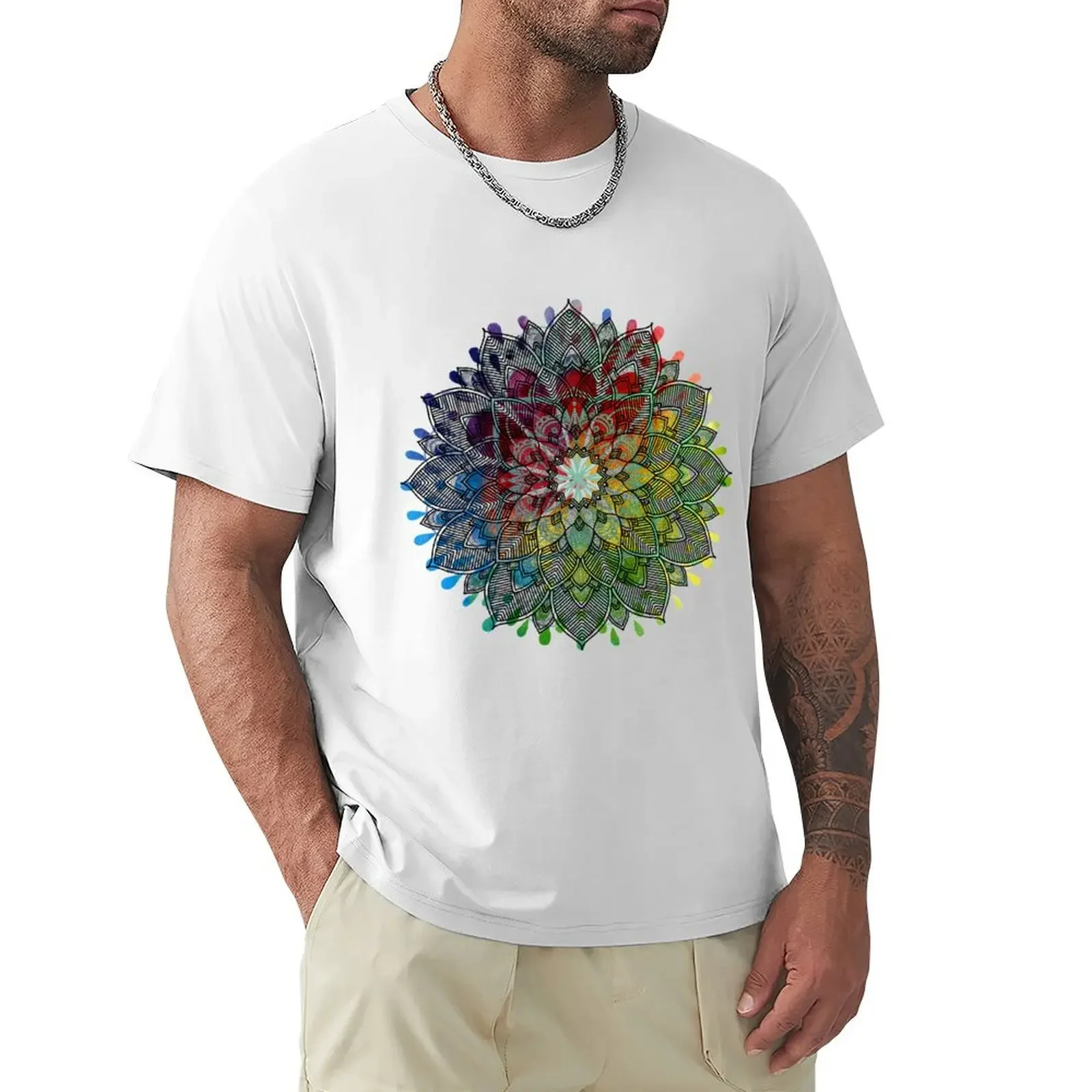 Fall Mandala Mouse Pad T-shirt shirts graphic tees quick drying cute tops summer clothes t shirts for men graphic