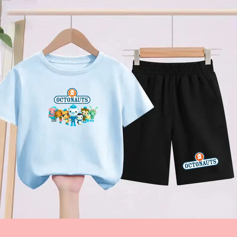 

Children's SportswearT-shirts and Shorts Featuring Cartoon and Anime Patterns Suitable for Daily Wear by Boys Girls Aged 3 to 13