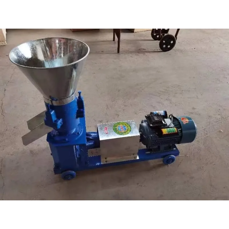 Industriële Vee Kippenvoer Pellet Extruder Geit Koevoer Pellet Making Machine HJ-KL160