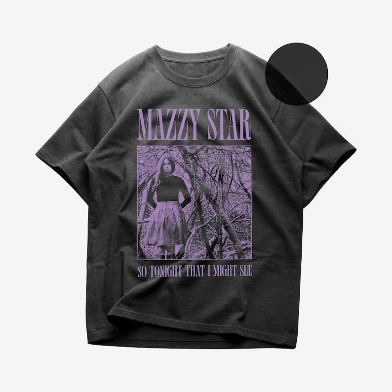 

Футболка Mazzy Star Рубашка в стиле рок-музыки So Tonight That I Might See Among My Swan Mazzy Star Merch Одежда унисекс Rocker