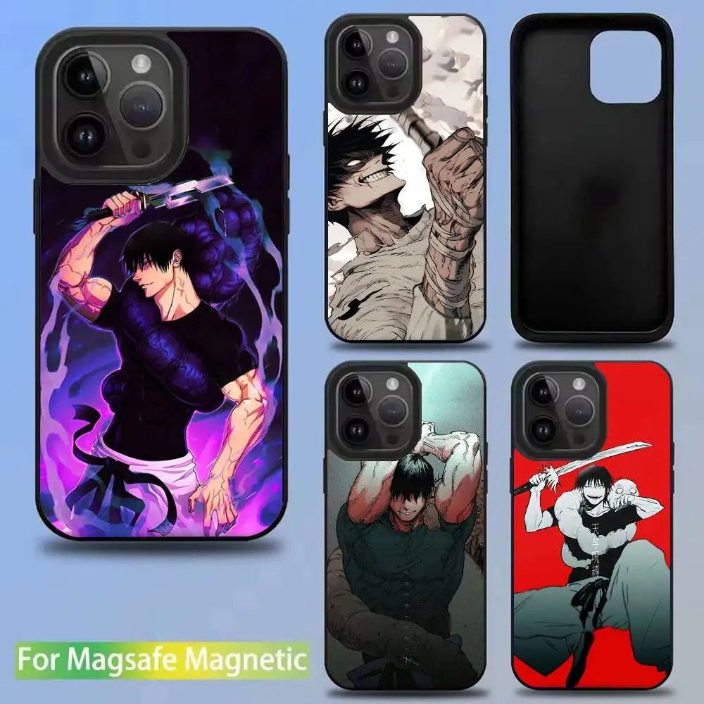 

Toji Fushiguro Jujutsu Kaisen Phone Case For iPhone16,15,14,13,12,11,Pro,Max,Plus,Mini,SE New Magsafe Magnetic Wireless Charging