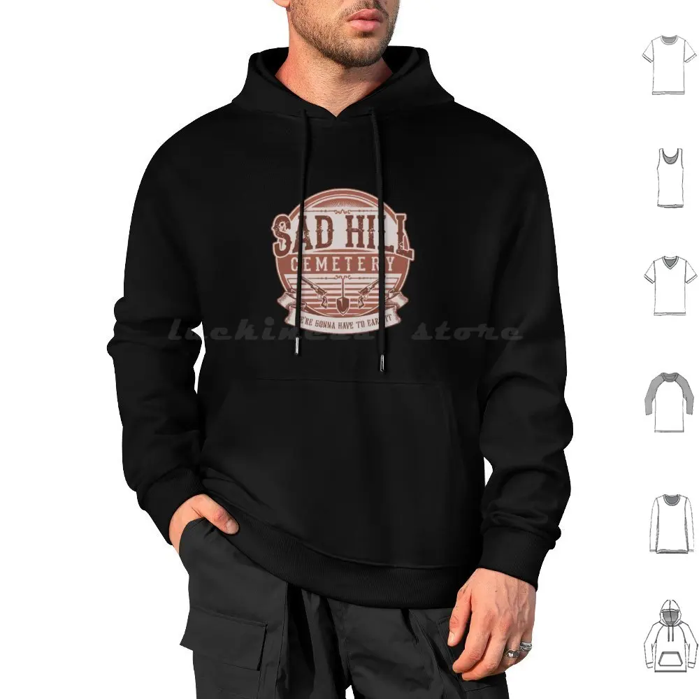 Sad Hill Cemetery Hoodies Long Sleeve The Good The Bad And The Ugly Classic Movies Clint Eastwood Fistful Of Dollars