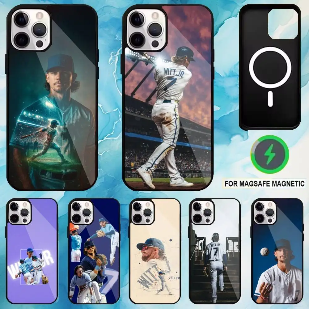 

Baseball player B-Bobby Witt Jr Phone Case For iPhone17,16,15,14,13,12,11 Plus,Pro Max Magnetic For Magsafe Wireless Charging