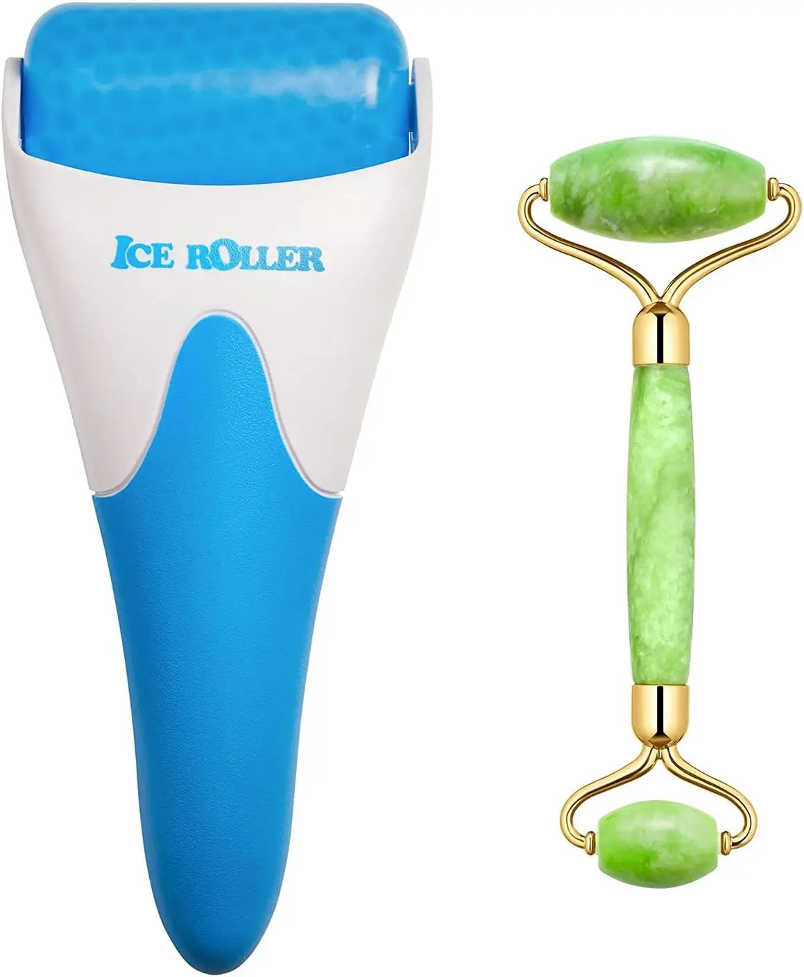

Dual Ice & Jade Facial Roller for Puffiness Relief and Anti-Aging Massage Tool
