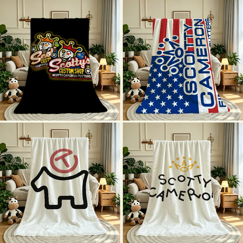 S-Scotty Logo Cool Anime C-Cameron Blanket Throw Super Cosy Plush Living Room Sofa Couch Childish Birthday Gifts