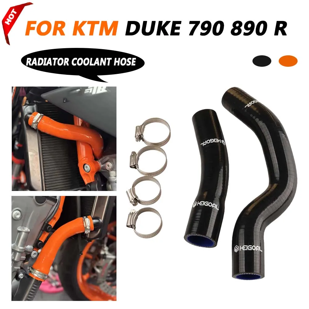 

Motorcycle for Duke790 Silicone Radiator Coolant Hose Kit Clamp Kit For KTM Duke890 R Duke 790 890 R 2020 - 2024 Accessories