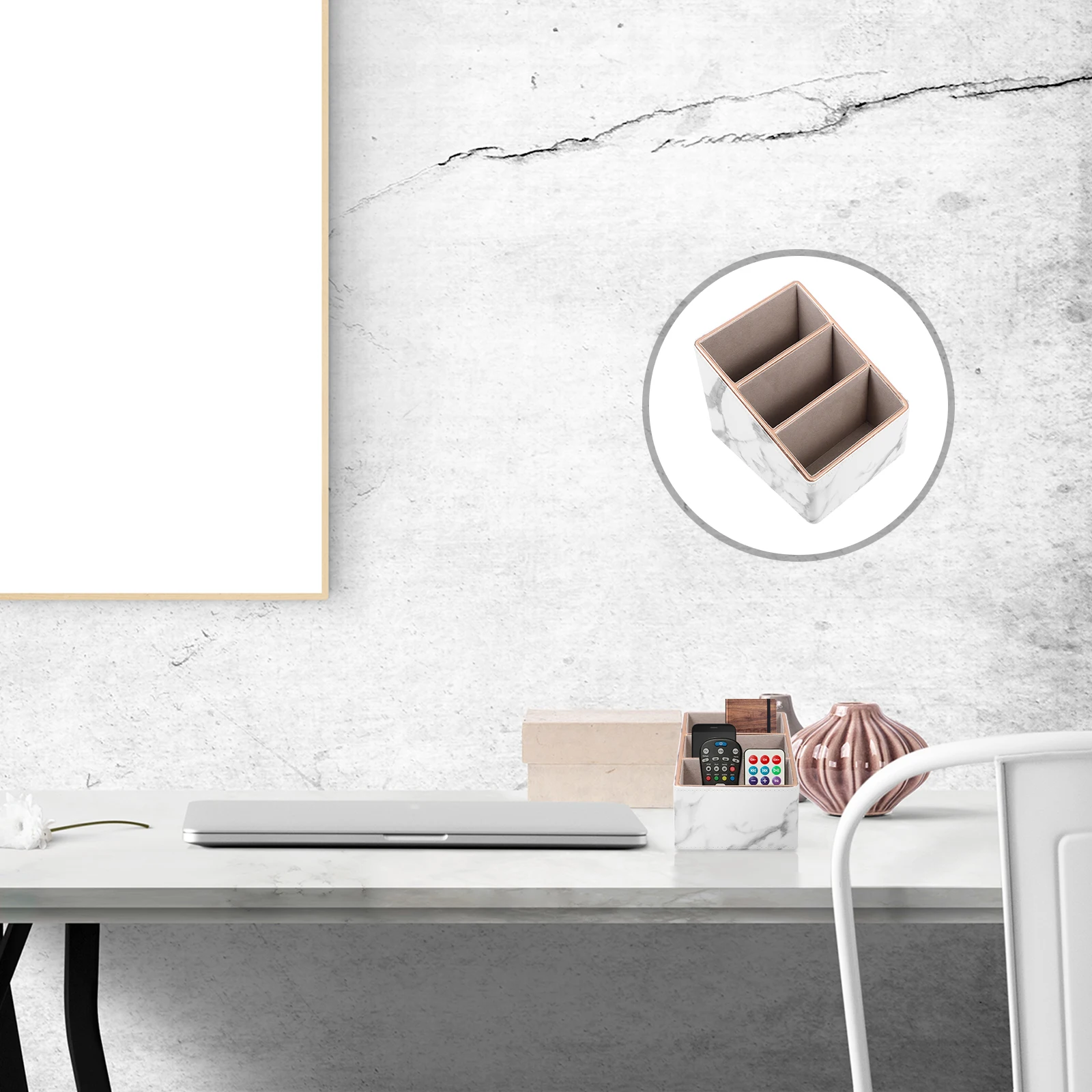 

Practical Storage Box Home ganizer Sundries Holder Useful Basket Table Container Phone St Density Board Velveteen Lining