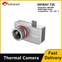 2-in-1 InfiRay Infrared Thermal Imaging T3S Outdoor Night Vision Mobile Phone Thermal Camera PCB Circuit Temperature Detection