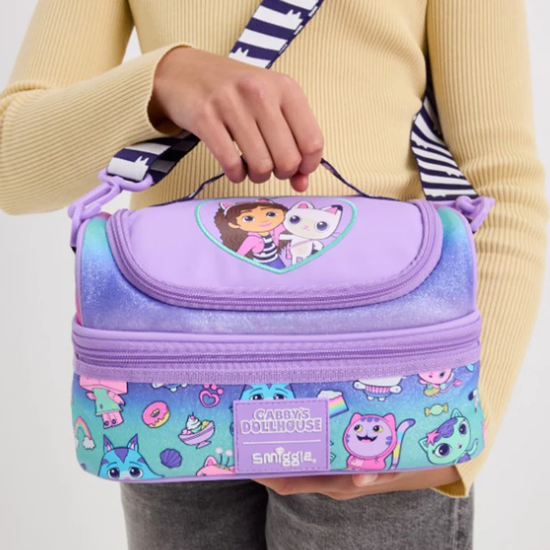 New Original Australia Smiggle Children Schoolbag Girl Gabby Shoulder Backpack Meal Bag Modeling Bags 14 Inch New Semester Gifts image 5