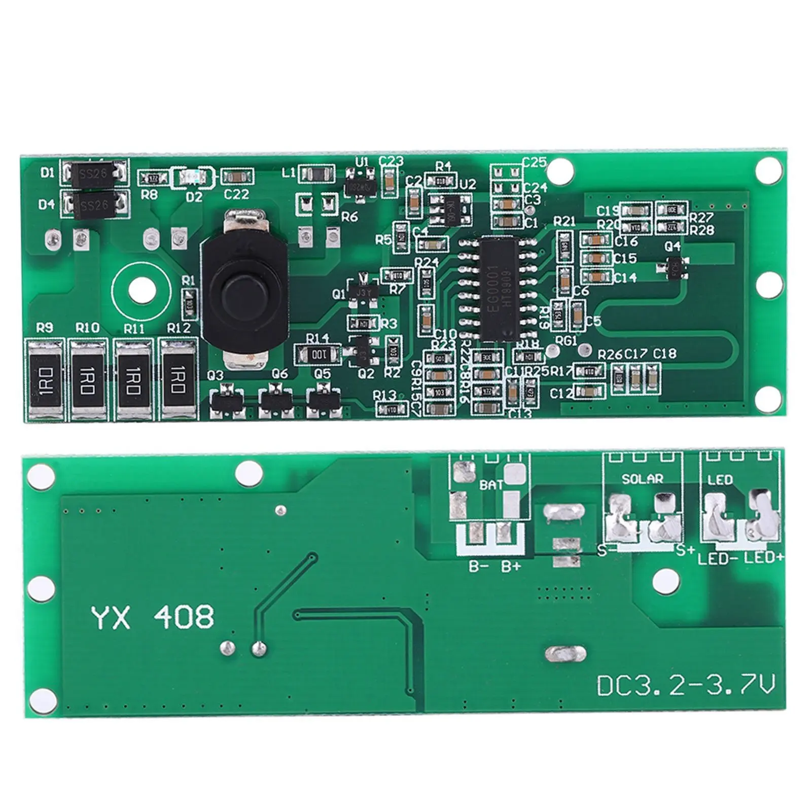 Solar Lamp Controller Module Circuit Board Microwave Radar Induction with Switch 3.2V/3.7V