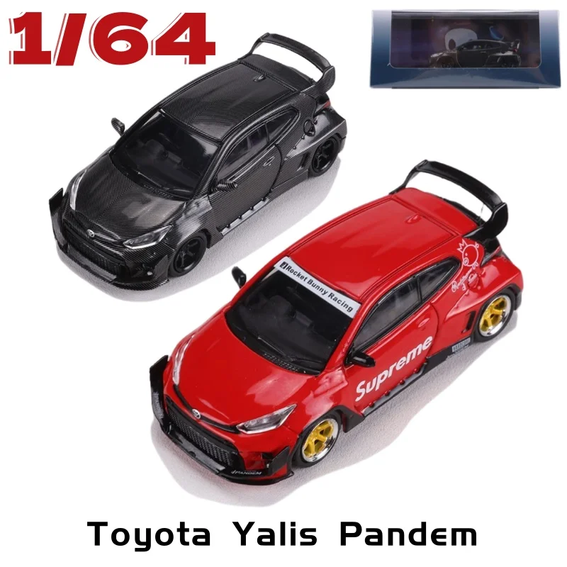 

ET*Fuji Diecast 1/64 Scale Toyota Alloy Car Model Toyota Yalis Pandem Rocket Rabbit Play Vehicles Toys for Boys Original Box