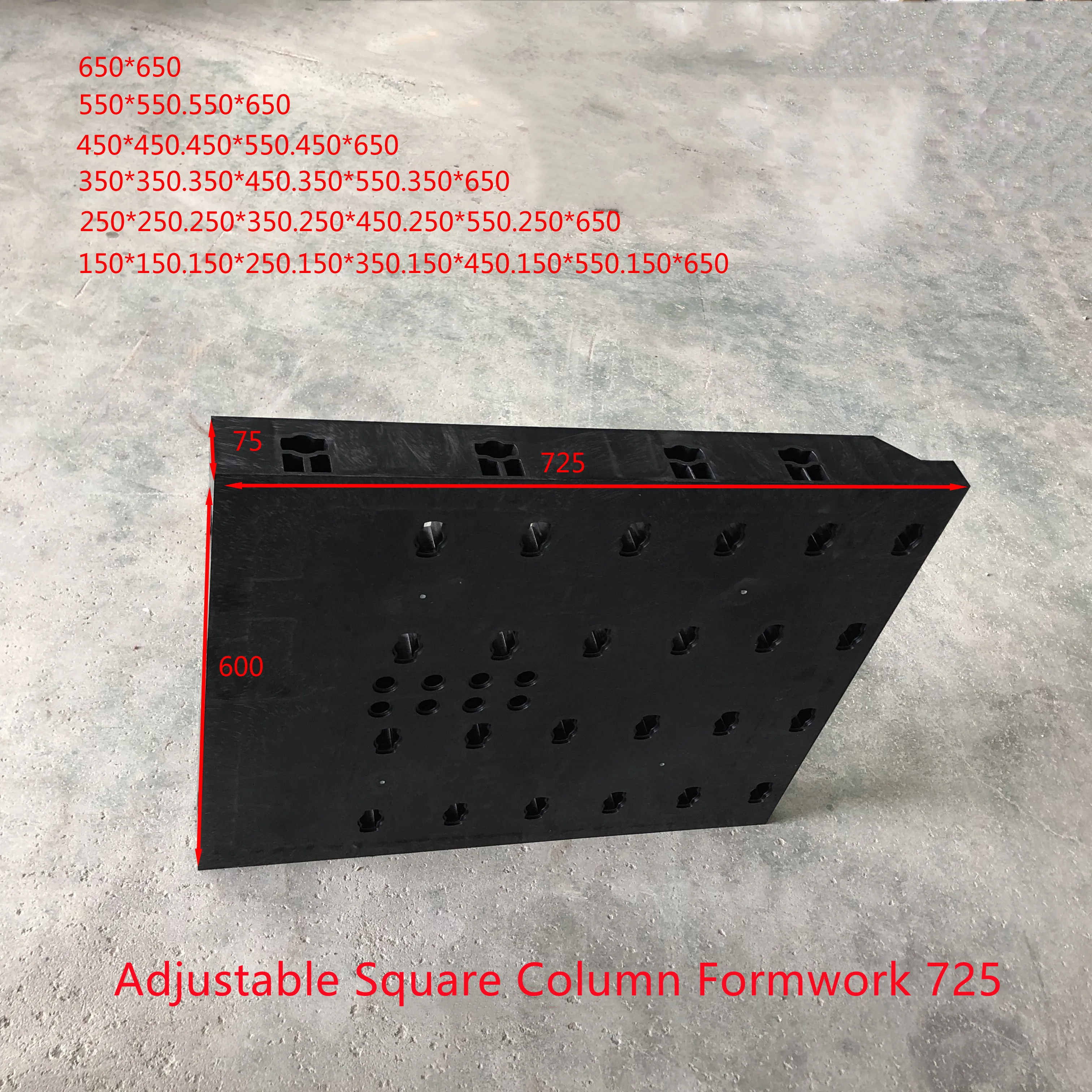 KAIXUAN 02 Easy Erection Composite Construct Material ABS Plastic Concrete Pillar Slab Formwork System