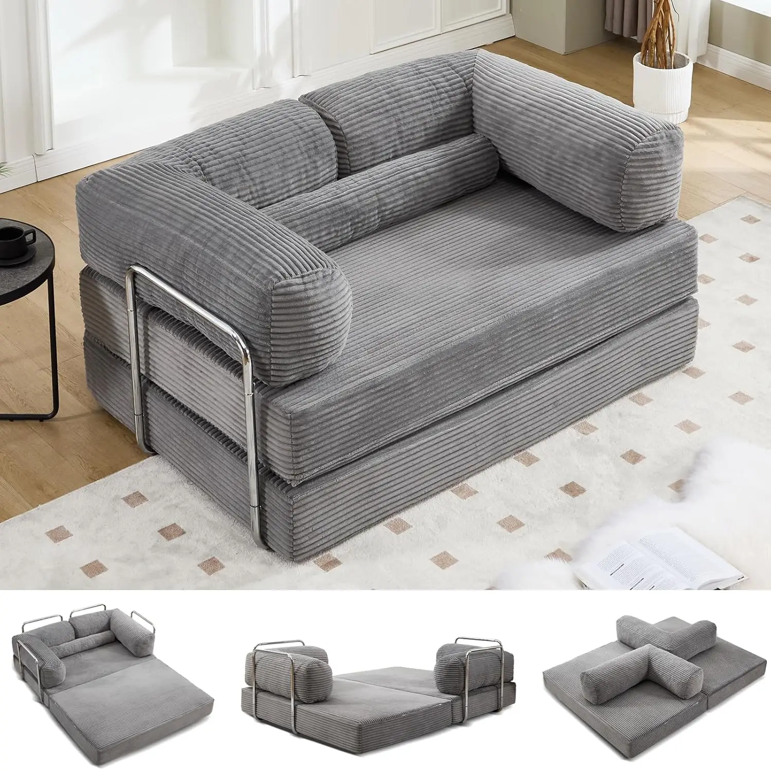 5-in-1 Convertible Sleeper Sofa Bed 79