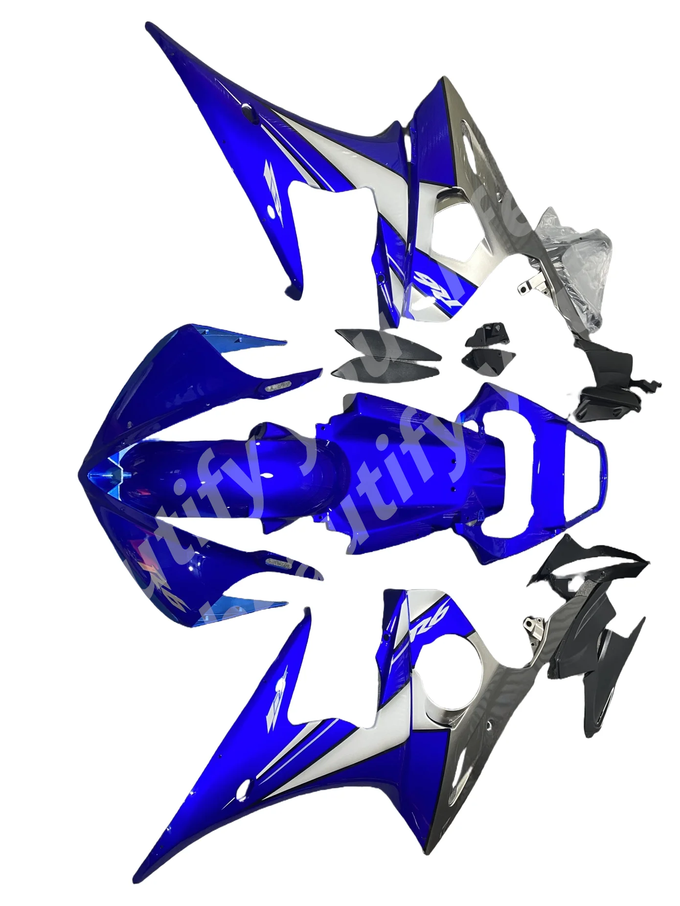 YZF R6 2005 Body Kits for YAMAHA YZFR6 03 04 Fairing Kits YZF R6 2003 - 2005 Fairing Kits blue silvery 2003 2004 2005