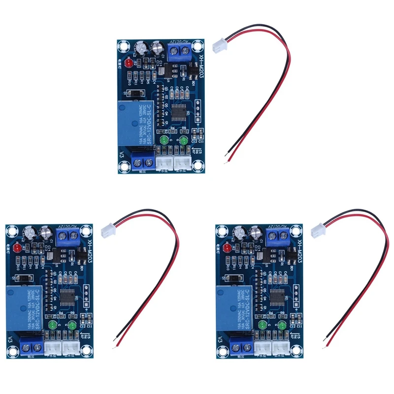 

Hot TTKK 3X Xh-M203 Full Automatic Water Level Controller Pump Switch Module Ac/Dc 12V Relay Sensors