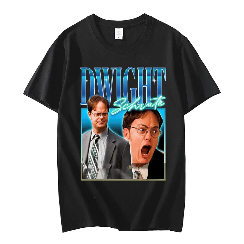 Dwight Schrute T Shirt women The Office Tv Show Tops tee Novelty Short Sleeve Crew Neck TShirt for men summer funny T-Shirts