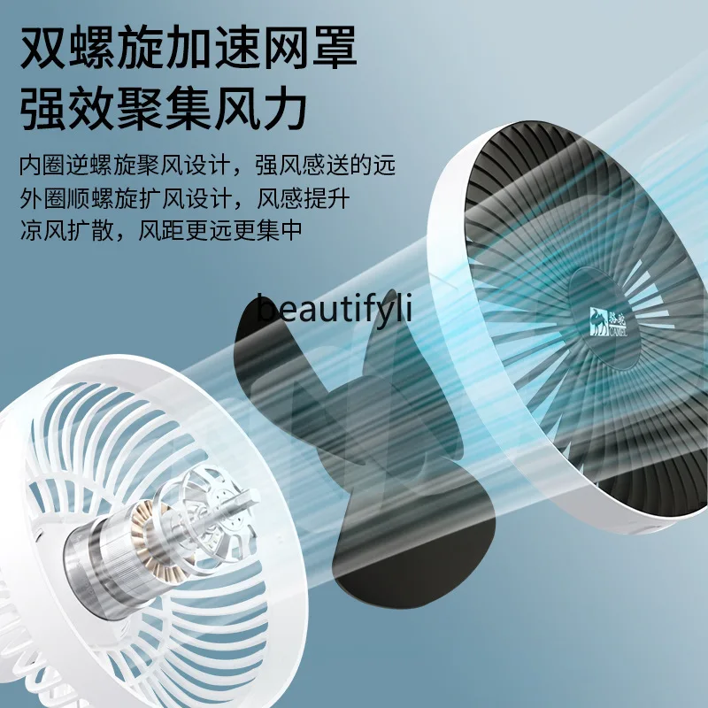 Ventilatore di circolazione dell'aria Ventilatore elettrico domestico Ventilatore da pavimento Scuotendo Desktop elettrico a doppio scopo